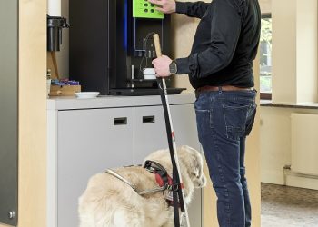 Animo coffee machines with a mold for the visually impaired